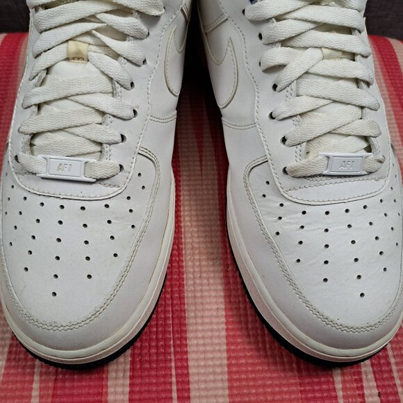 %NIKE AIR FORCE 1 `07 Low White Deep Royal Blue US 9.5 / A 24 main image 4